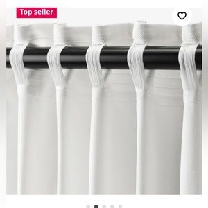 IKEA TIBAST white Curtains drapes